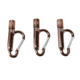 Porta Brace 3pc Carabiner Clip w/Flash Light CARA-BRNZ3