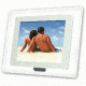 Portable USA 8'' Acrylic White Digital Picture Frame PU8C