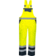 Portwest Contrast Bib&amp;Brace Unlined, Yellow/Navy, 3XL, S488YNRXXXL