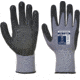 Portwest Dermiflex Plus Glove, Grey/Black, Large, A351G8RL