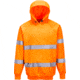 Portwest Hi-Vis Hooded Sweatshirt, Orange, 2XL, B304ORRXXL