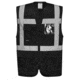 Portwest Iona Executive Vest, Black, Large, UF476BKRL