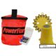 Powerflare 1-Position Cone Adapter Kit with 1-Pack Soft Pack of PowerFlare Lights, Amber LEDs, Blue Shell, CKT-SP1-A-BL
