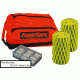 Powerflare 12-Pack PowerFlare Soft Pack, Red/Blue LEDs, Tan Shell SP12-RB-T