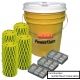 Powerflare 36-Pack Bucket of PowerFlare Lights, Amber LEDs, Blue Shell, BUCKET36-A-BL