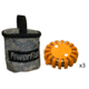 Powerflare PF-200 Softpack,  3 Safety Lights,Infrared LED,ACU Bag,3 Batteries, Orange Shell SP3ACU-I-O