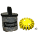 Powerflare PF-200 Softpack,  3 Safety Lights,Infrared LED,ACU Bag,3 Batteries, Yellow Shell SP3ACU-I-Y