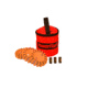 Powerflare PF-200 Softpack,  3 Safety Lights,Infrared LED,Red Bag,3 Batteries, Orange Shell SP3R-I-O