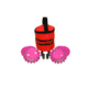 Powerflare PF-200 Softpack,  4 Safety Lights,Amber LED,Red Bag,6 Batteries, Hot Pink Shell SP6R-A-HP
