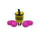 Powerflare PF-200 Softpack,  4 Safety Lights,Amber LED,Yellow Bag,6 Batteries, Hot Pink Shell SP6Y-A-HP