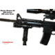PowerTac Warrior Weapon Package LED Flashlight 650 Lumens, Black