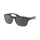 Prada ACTIVE PS01US Sunglasses UFK5L0-59 - Grey Rubber Frame, Grey Mirror Black Lenses