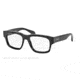 Prada CAST PR19QV Single Vision Prescription Eyeglasses 1AB1O1-51 - Black Frame
