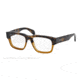 Prada CAST PR19QV Single Vision Prescription Eyeglasses RO41O1-51 - Spotted Brown/matte Brown Frame