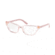 Prada CATWALK PR04XV Eyeglass Frames 5381O1-54 - Transparent Pink