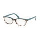 Prada CATWALK PR13VV Eyeglass Frames 4751O1-51 - Spotted Brown Opal/Green