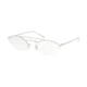 Prada CATWALK PR62VV Progressive Prescription Eyeglasses, 57mm, Silver, PR62VV-1BC1O1-57-PRO