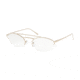 Prada CATWALK PR62VV Progressive Prescription Eyeglasses, 57mm, Pale Gold, PR62VV-ZVN1O1-57-PRO