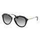Prada CINEMA' PR12QS Single Vision Prescription Sunglasses PR12QS-1AB0A7-54 - Lens Diameter 54 mm, Frame Color Black