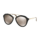 Prada CINEMA' PR12QS Single Vision Prescription Sunglasses PR12QS-1AB1C0-54 - Lens Diameter 54 mm, Frame Color Black