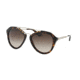Prada CINEMA' PR12QS Single Vision Prescription Sunglasses PR12QS-2AU6S1-54 - Lens Diameter 54 mm, Frame Color Havana