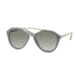 Prada CINEMA' PR12QS Single Vision Prescription Sunglasses PR12QS-TV30A7-54 - Lens Diameter 54 mm, Frame Color Opal Grey/Matte Grey
