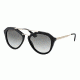 Prada CINEMA PR12QSA Single Vision Prescription Sunglasses, 54mm, Black, PR12QSA-1AB0A7-54-SV
