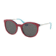 Prada Cinema PR17SS Progressive Prescription Sunglasses PR17SS-VH43C2-53 - Lens Diameter 53 mm, Frame Color Bordeaux/green