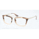Prada CINEMA PR18QV Eyeglass Frames ROZ1O1-51 - Brown Havana Grad Brown Frame