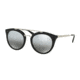 Prada CINEMA PR23SSF Single Vision Prescription Sunglasses PR23SSF-1AB6N2-52 - Lens Diameter 52 mm, Frame Color Black