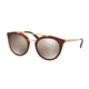 Prada CINEMA PR23SSF Single Vision Prescription Sunglasses PR23SSF-USE1C0-52 - Lens Diameter 52 mm, Frame Color Striped Brown