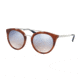Prada CINEMA PR23SSF Single Vision Prescription Sunglasses PR23SSF-USE5R0-52 - Lens Diameter 52 mm, Frame Color Striped Light Brown
