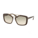 Prada CINEMA' PR24RS Single Vision Prescription Sunglasses PR24RS-UED3H2-56 - Lens Diameter 56 mm, Frame Color Opal Brown/beige/opal Brown