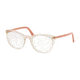 Prada CONCEPTUAL PR07VV Bifocal Prescription Eyeglasses, 51mm, Brown Transp/Pink Transp, PR07VV-3261O1-51-BI