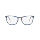 Prada CONCEPTUAL PR08VVF Progressive Prescription Eyeglasses 3191O1-55 - Striped Grey Blue