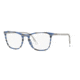 Prada CONCEPTUAL PR08VVF Progressive Prescription Eyeglasses 3191O1-55 - Striped Grey Blue