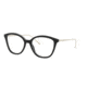 Prada CONCEPTUAL PR11VVF Progressive Prescription Eyeglasses, 53mm, Black, PR11VVF-1AB1O1-53-PRO