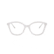 Prada CONCEPTUAL PR11VVF Progressive Prescription Eyeglasses 3171O1-53 - Opal Transparent