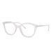 Prada CONCEPTUAL PR11VVF Progressive Prescription Eyeglasses 3171O1-53 - Opal Transparent