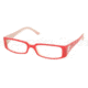 Prada Eyeglasses PR06LV with No-Line Progressive Rx Prescription Lenses 7WS1O1-5216 - Red 