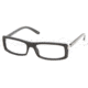 Prada Eyeglasses PR21LV with Rx Prescription Lenses 1AB1O1-5217 - Gloss Black 