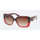 Prada HANDBAG PR03QS Bifocal Prescription Sunglasses PR03QS-RO01Z1-55 - Lens Diameter 55 mm, Frame Color Red Havana Grad Red
