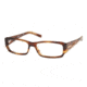 Prada PR21LV SV Prescription Eyeglasses - M:silver P:havana Brushed Frame w/ 52 mm Diameter Lenses, 7NB1O1-5217