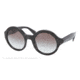 Prada JOURNAL PR06QS Single Vision Prescription Sunglasses PR06QS-1AB0A7-51 - Lens Diameter 51 mm, Frame Color Black