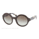 Prada JOURNAL PR06QS Single Vision Prescription Sunglasses PR06QS-DHO4M1-51 - Lens Diameter 51 mm, Frame Color Dark Brown