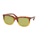 Prada JOURNAL PR12RS Single Vision Prescription Sunglasses PR12RS-TKU4K2-56 - Lens Diameter 56 mm, Frame Color Light Havana Gradient Yellow