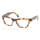Prada JOURNAL PR14QV Progressive Prescription Eyeglasses 7S01O1-51 - Medium Havana Frame