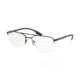Prada LIFESTYLE PS51MV Eyeglass Frames UFI1O1-53 - Green Rubber