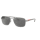 Prada LIFESTYLE PS51US Bifocal Prescription Sunglasses, 59mm, Silver Rubber, PS51US-QFP2B0-59-BI