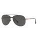 Prada LIFESTYLE PS55US Bifocal Prescription Sunglasses, 57mm, Black Rubber, PS55US-DG05S0-57-BI